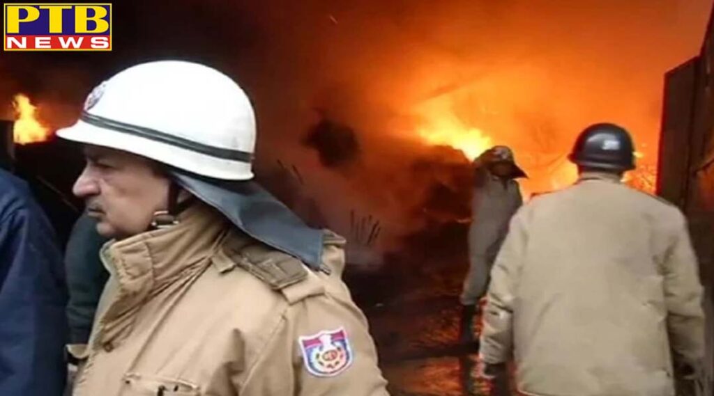 fire broke out in two factories in narela industrial area delhi