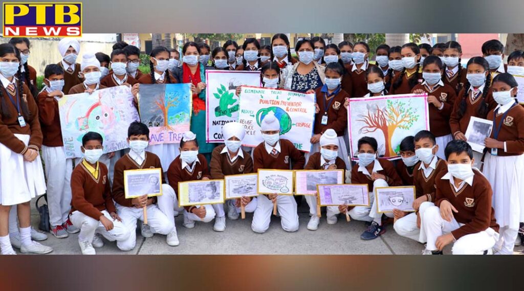 Delivered message on National Pollution Control Day Stop Air Pollution at St. Soldier Divine Public School PTB Big Breaking News