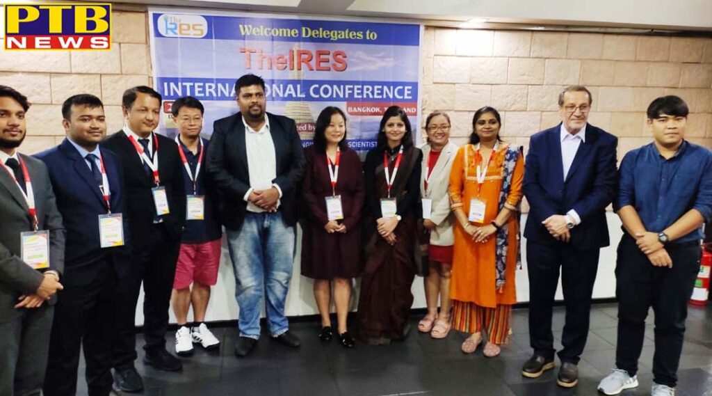 Mrs. Gagandeep of HMV got Excellent Paper award at Thailand