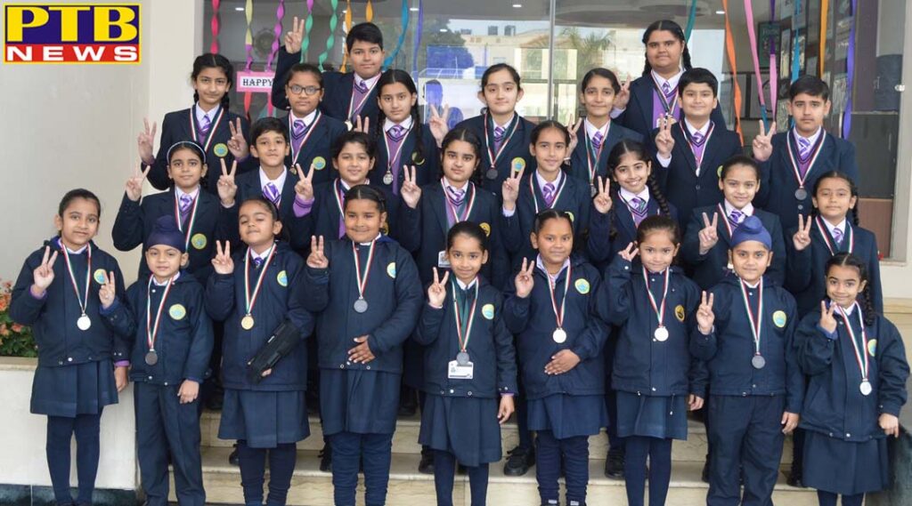 Talented students of Cambridge International School Dasuha excelled in the English Olympiad examination