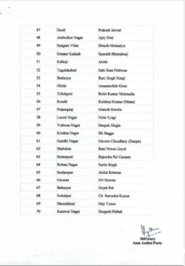 aap declared 70 candidates in delhi election Aam Aadmi Party