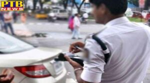 vehicle entry in chandigarh only after removing the sticker designation and department punjab
