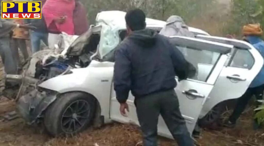 crime accident school bus and car collision on jind bhiwani road chandigarh Punjab
