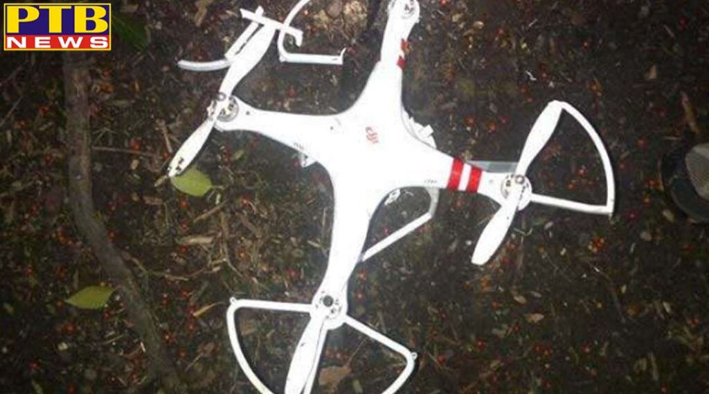 pakistani drone enters again in firojpur of punjab and bsf jawans shoot it down