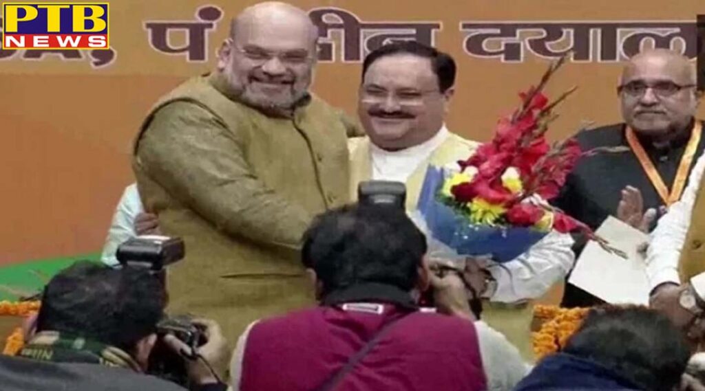 jp nadda commanded bjp elected 11th national president unopposed