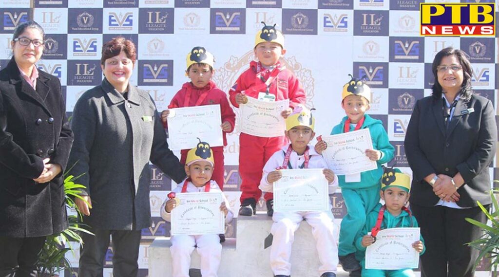 Fun games organized for kindergarten children in the campus of Ivy World School