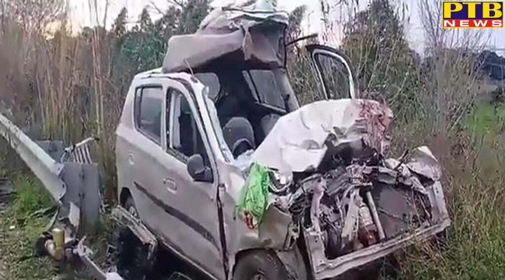 five members of the same family have been killed in a tragic accident car and truck collision in samba jammu and kashmir
