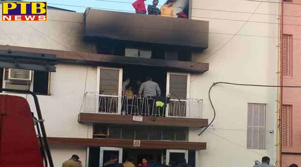 fire in a paying guest in chandigarh three girls burnt alive Punjab