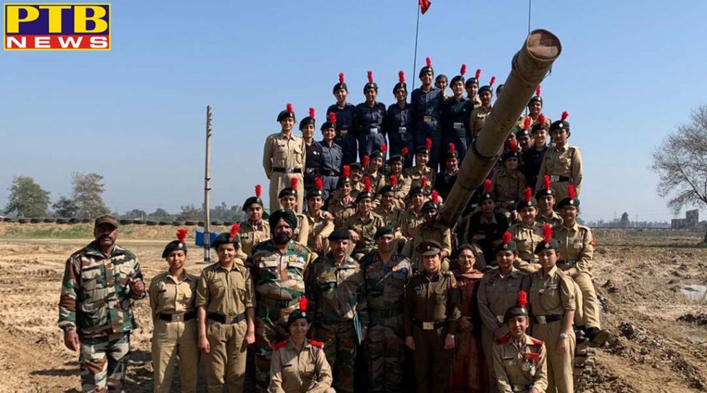 NCC cadets of HMV visited Armoured Regiment