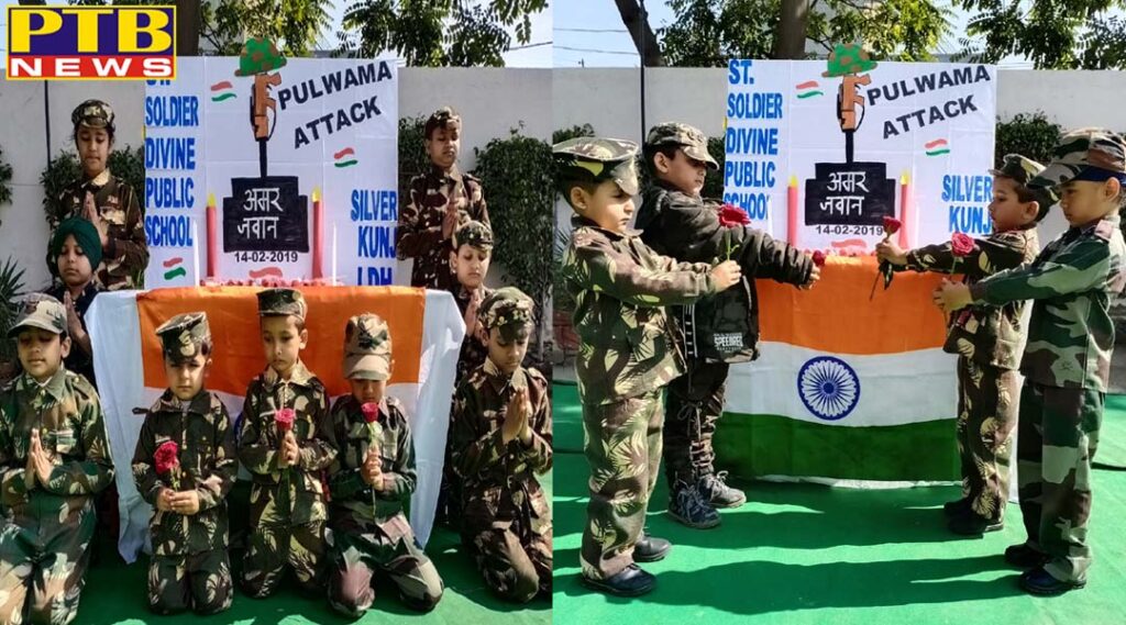 St. Soldier students pay tribute to the brave soldiers who were martyred in Pulwama