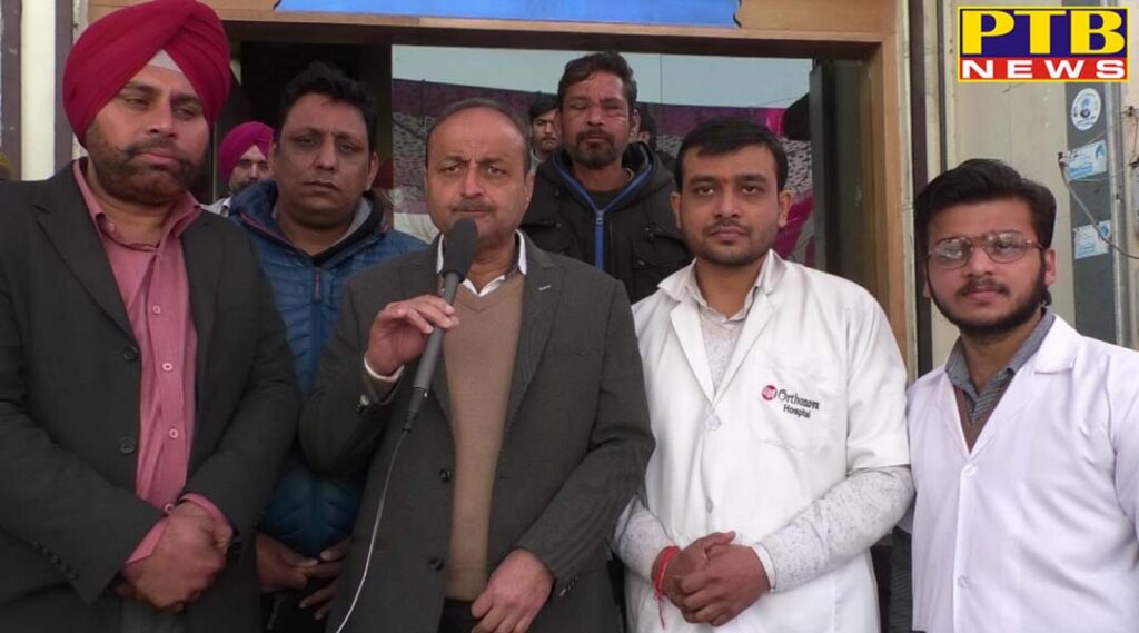 Orthonova hospital doctors set up a free dental camp Jalandhar Many people took advantage