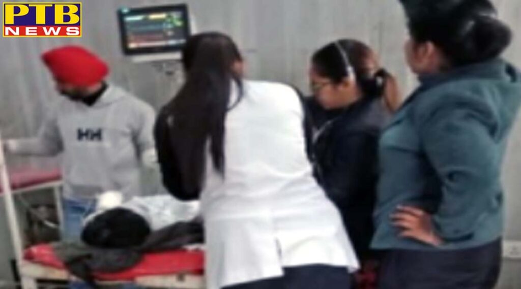 Female scorch due to mobile battery burst Chandigarh Refer