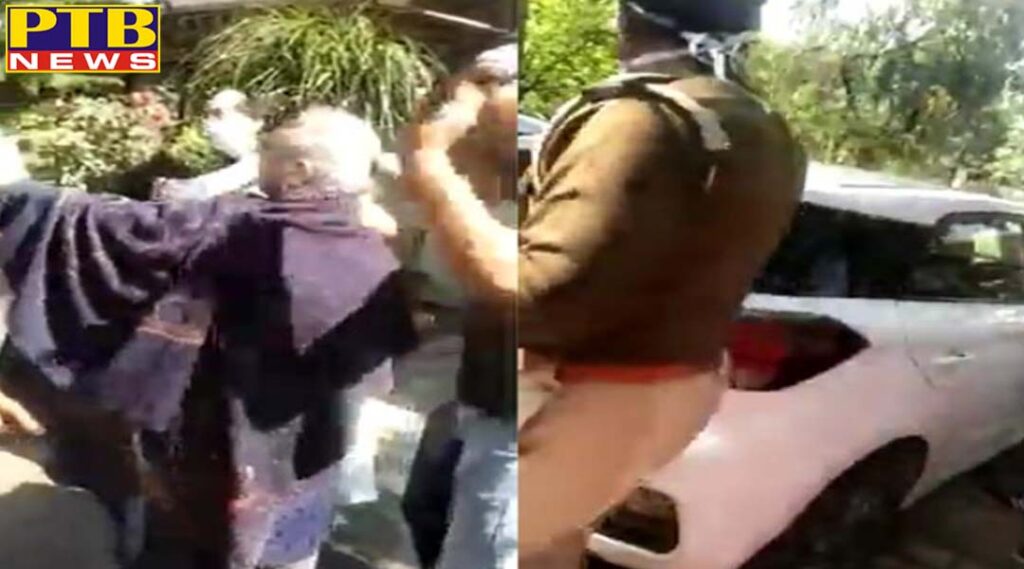 ambulance driver jumps as soon as female patient of corona virus sits in mohali family refuses to go with health department team see video Viral Punjab