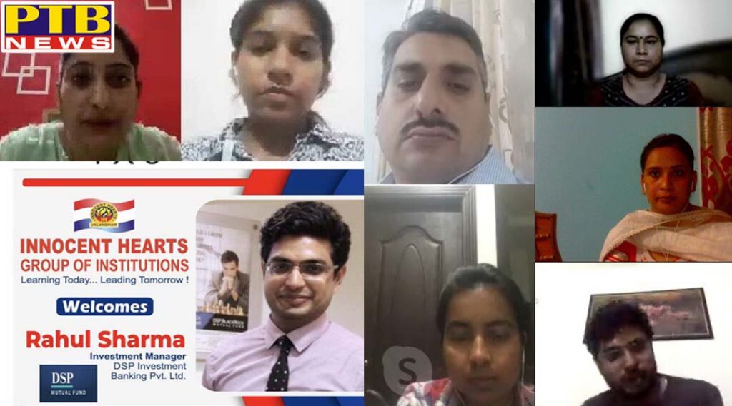 Innocent Hearts Group of Institutions organised webinar on Financial Sector amid Covid