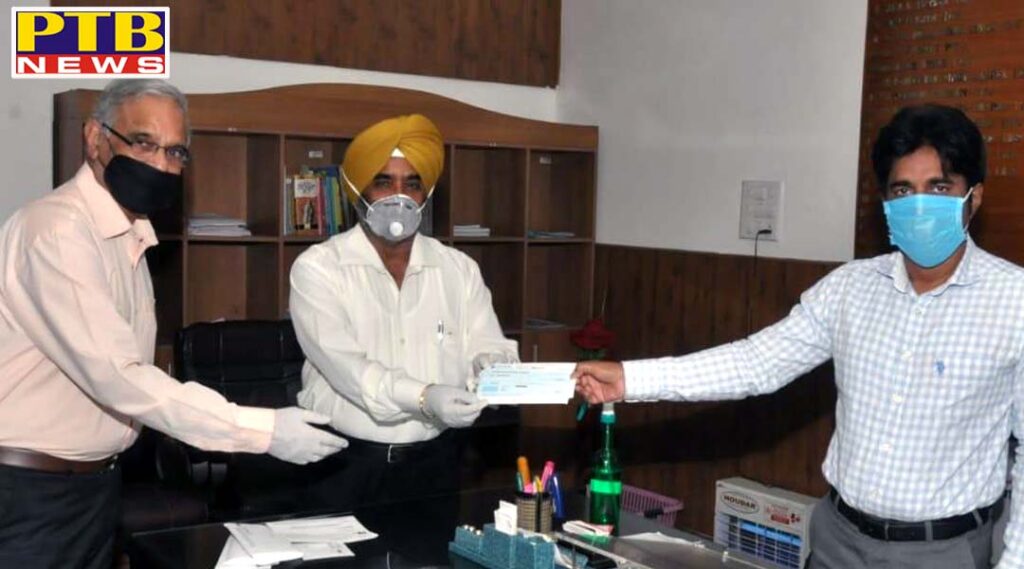 AGI Infra Limited and Jalandhar Heights residents contributed 21.30 lakhs to District Relief Fund Society MD Sukhdev Raj PTB Big breaking News
