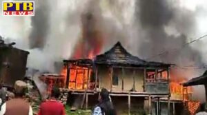 fire in rohru s chirgaon 4 houses come under fire Shimla Himachal Pardesh
