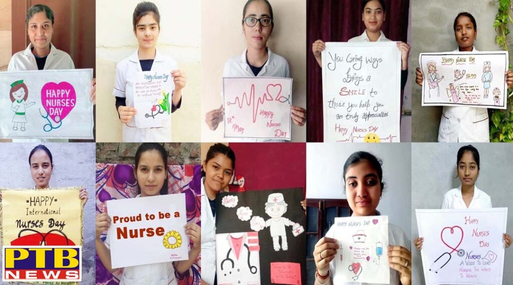 International Nurses Day celebrated by GNM Students of St Soldier Jalandhar