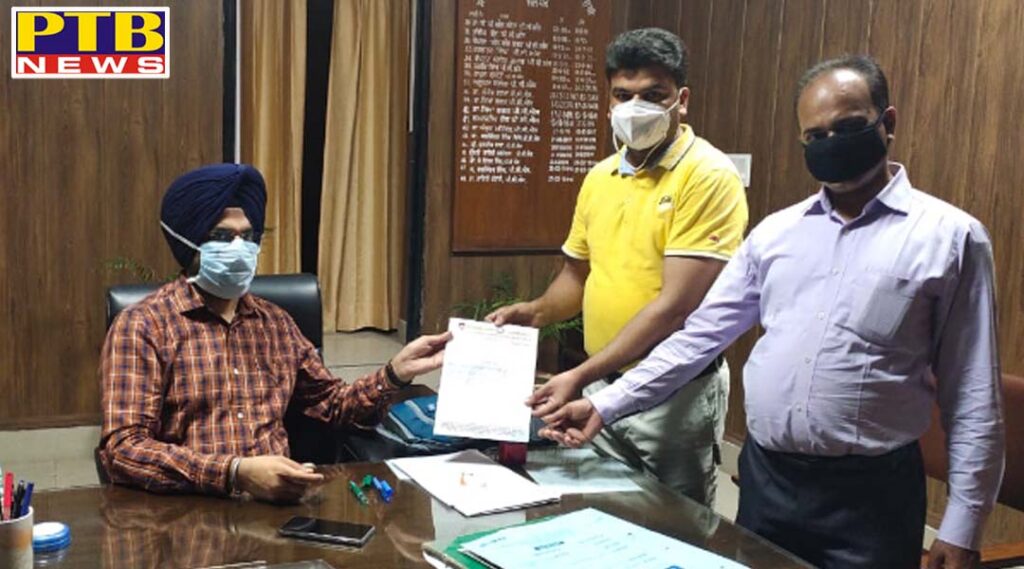 Jalandhar youth leader Nasir Salmani presented a demand letter to the assistant commissioner What laid my demand
