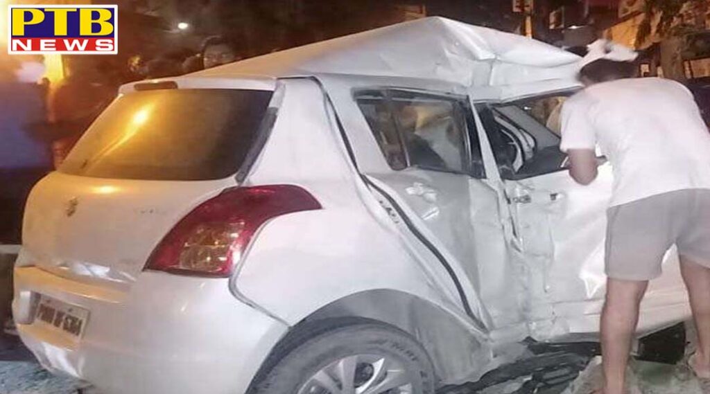 Youth injured in car accident near Damoria bridge in Jalandhar died during treatment One seriously injured PTB Big Breaking News