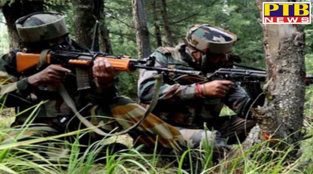 jammu and kashmir 2 terrorists killed in kulgam 2 injured in stone pelting crowd