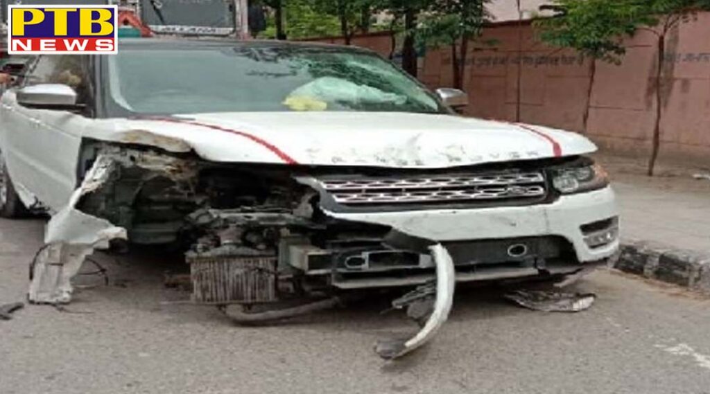 himachal number car range Rover breaks down in punjab police try to pass carriages Goraya