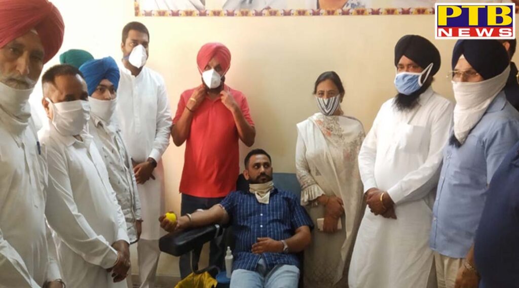 Blood donation camp was organized in Jalandhar on the orders of Punjab Youth Congress Over 235 donors participated