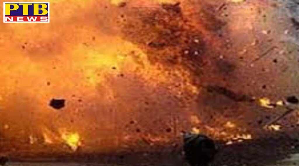 cylinder blast in ice cream warehouse Ludhiana Punjab