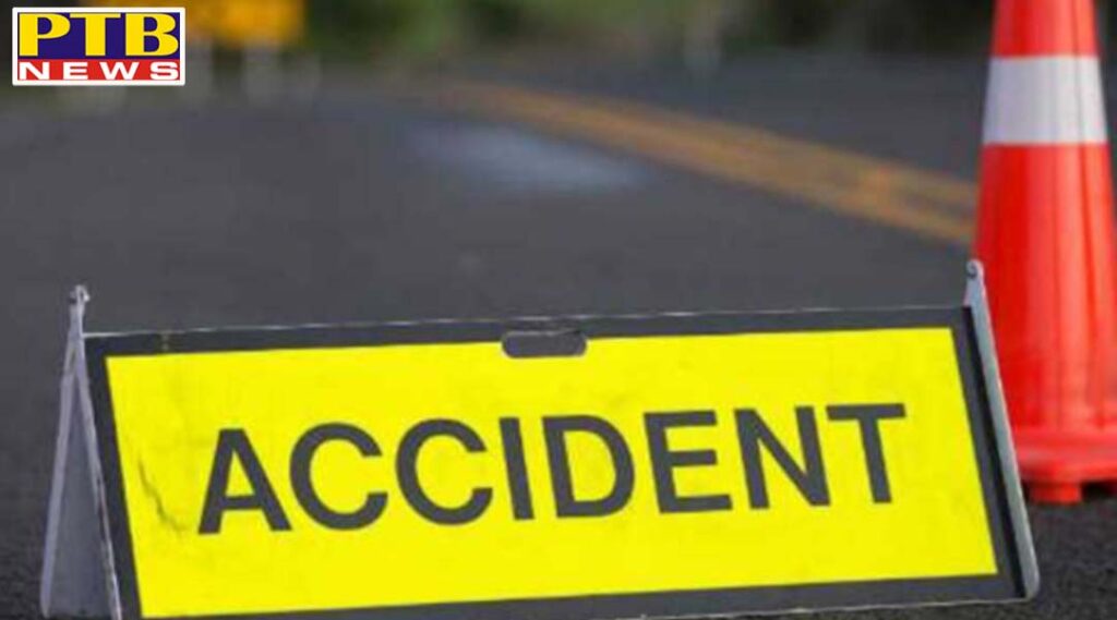 Car flies in painful road accident in Amritsar Mother and 6 month old child died Punjab