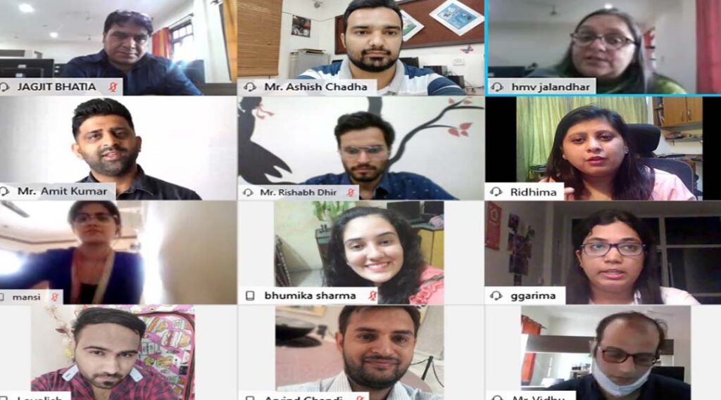 International Webinar on “A Panorama of Multimedia Technologies” at HMV College