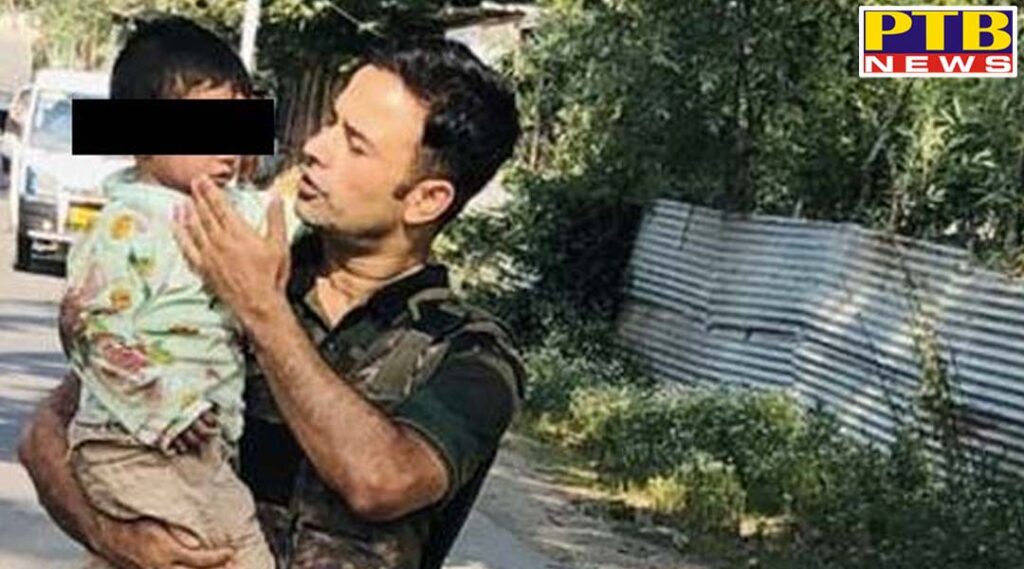 sopore crpf troop terror attack 3 years old boy sitting with his grandfathers body rescued