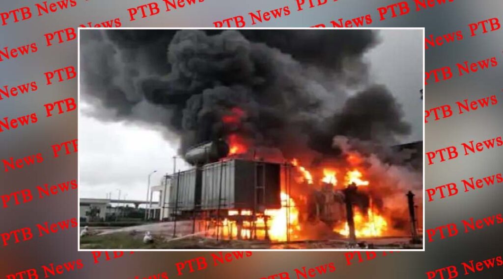 greater noida a huge fire broke out in the electrical sub station of the metro many fire engines were on the spot the lights of the sectors