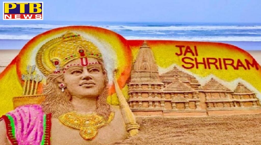 shriram appeared on the beach lords amazing appearance amidst the waves artist created by sand artist sudarshan patnaik PTB Big Breaking News