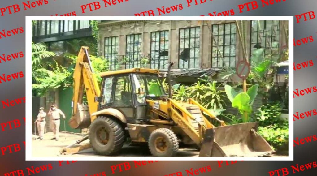 jcb of bmc kangra ranauts office moved between shiv sena to quarrel actress applied in bombay hc