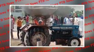 Akali Dal leaders, who came in favor of farmers, set fire to the tractor standing on the Chandigarh road during a dharna in Barnala Punjab farmers got angry Punjab
