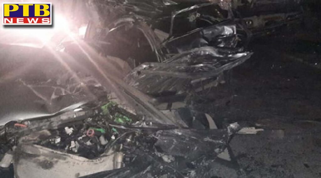 road accident in bathinda 5 dies with policeman Punjab