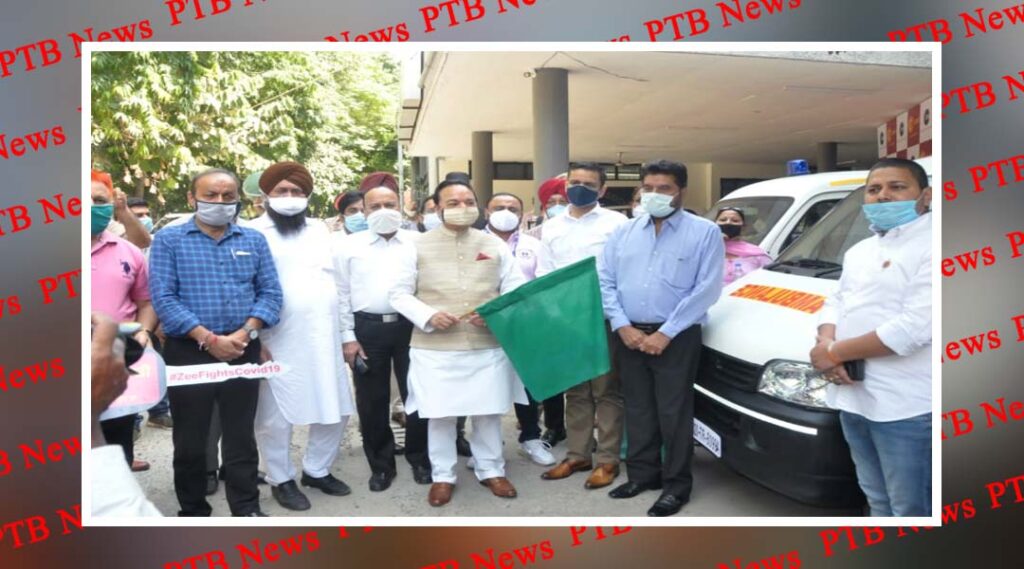 Lok Sabha member dedicates four ambulances to people to fight Kovid epidemic Jalandhar Punjab PTB Big Breaking News