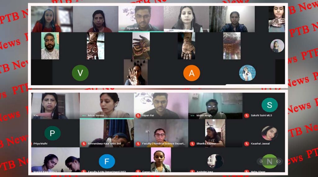 Online Celebrations of Karwa Chauth at Innocent Hearts Group of Institutions