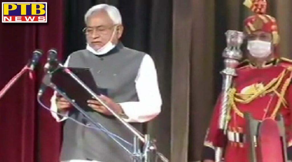 nitish kumar who has become cm for 7 days in politics took the oath of chief minister for the 7th time PTB Big Breaking News