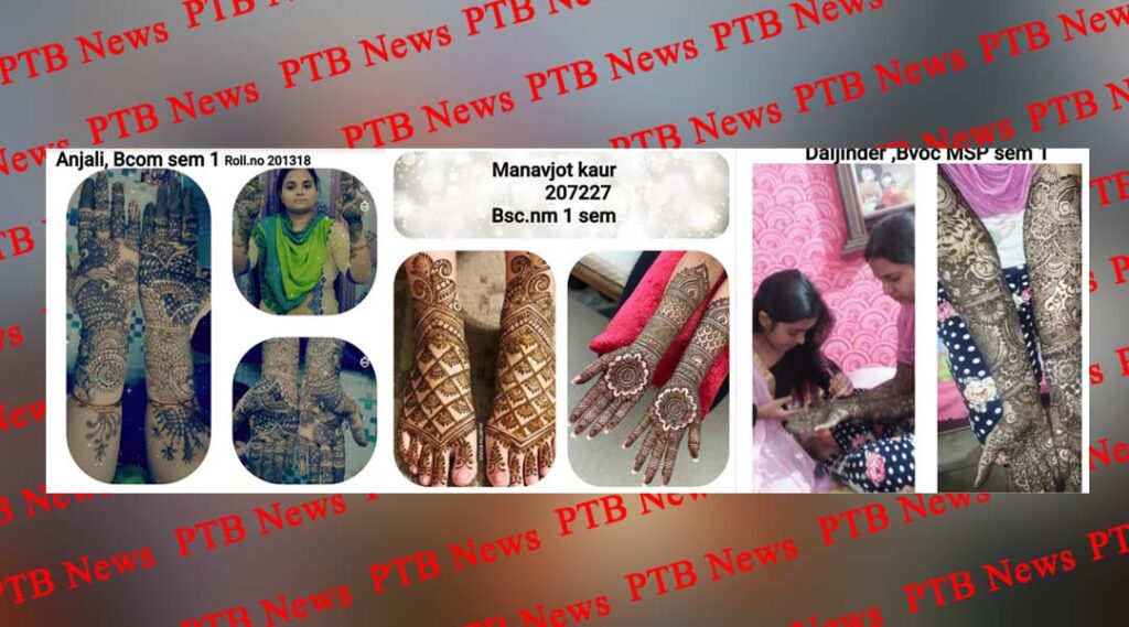 KMV Organises Mehndi Competition to Celebrate Karva Chauth