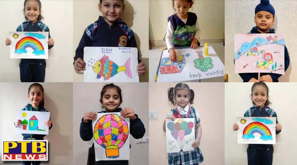 The Pre-Primary School organized online activities for the little ones Jalandhar Innocent Heart School