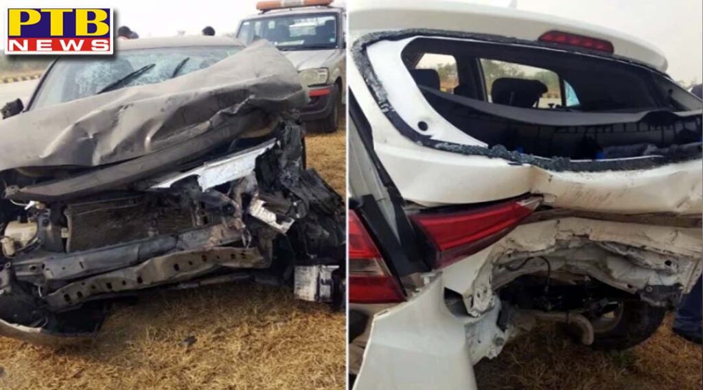 agra massive accident on yamuna express way today at sadabad uttar pradesh