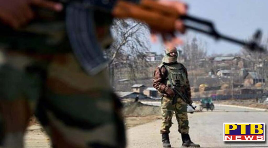 terrorist lobbed a grenade on security forces in kakapora area of pulwama district jammu Kashmir