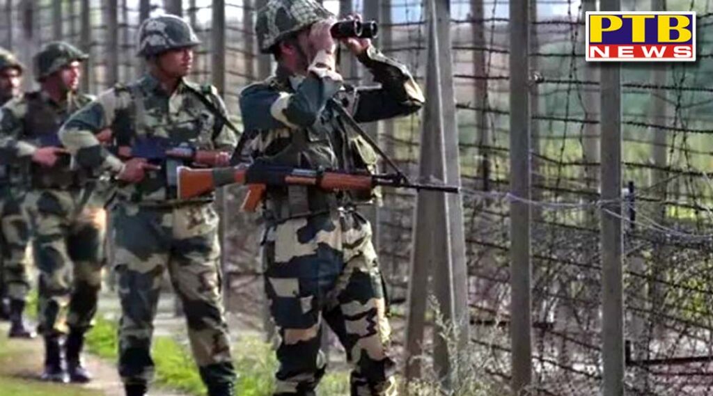 bsf has recovered 10 packets of heroin from the india pakistan border in firozpur firing of smugglers managed to escape