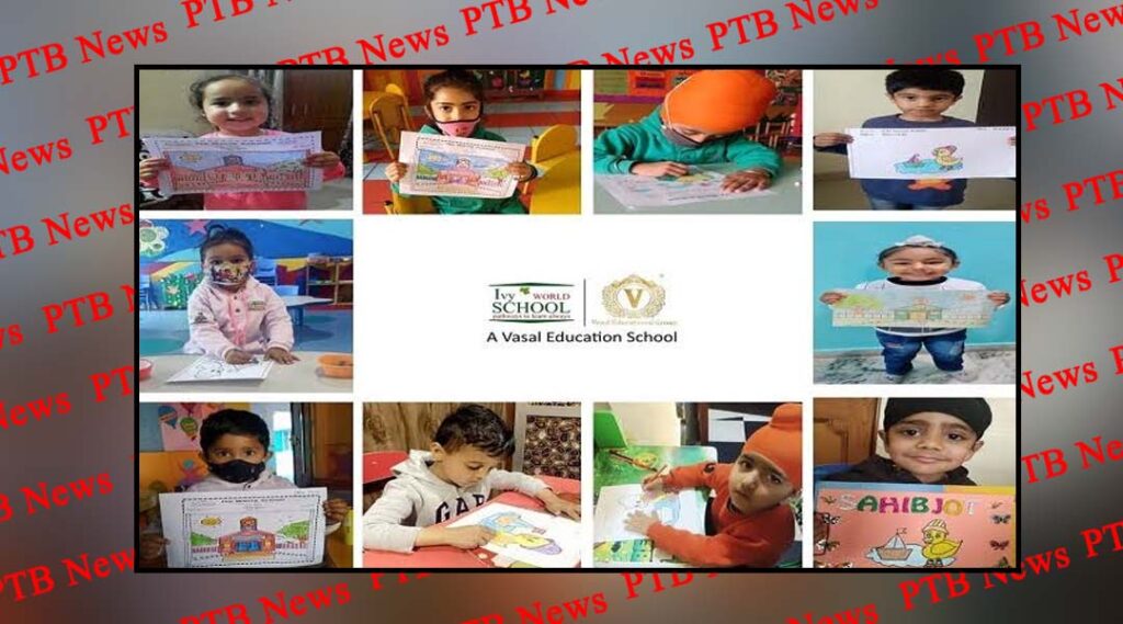 IVY World School, under the ageis of the Vasal Education Society organized “COLOURING COMPETITION” in the Kindergarten wing.