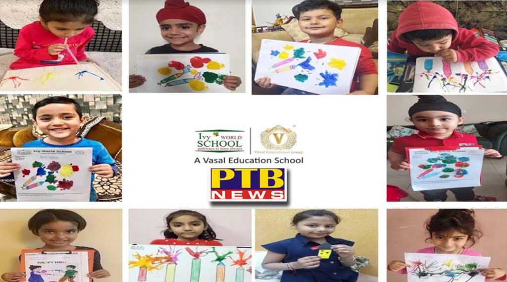 IVY World School celebrates Holi festival in Jalandhar Punjab