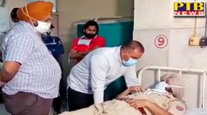 jalandhar bhargav camp sho Bhagwant Bhullar beaten up by Two young Punjab