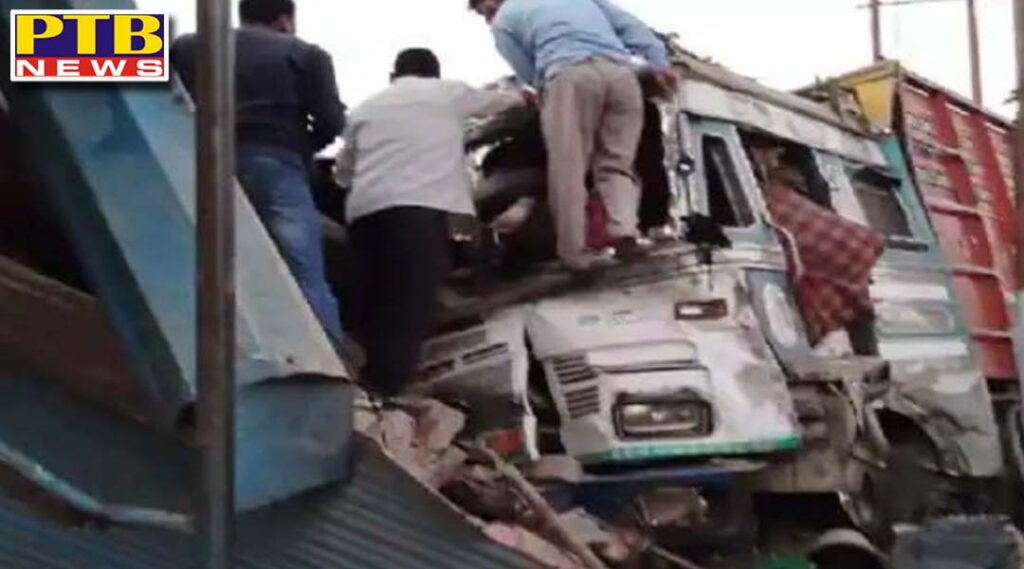 up tragic accident in etawah uncontrolled truck crushed 11 people 3 dead