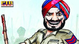 this embarrassing act of Punjab police inspector will surprise you too Punjab Taran Taran