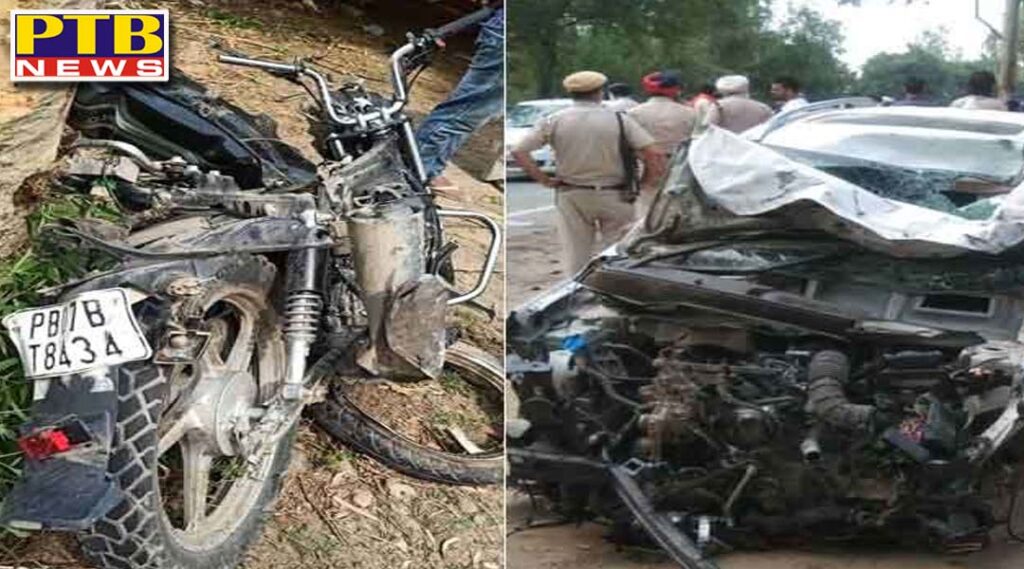horrific road accident in hoshiarpur punjab couple died with three children Punjab