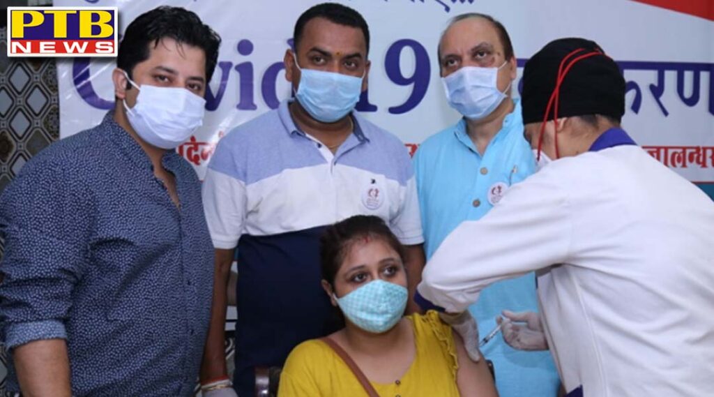 EK Noor organization set up Covid-19 vaccination camp at ST Hospital in Jalandhar